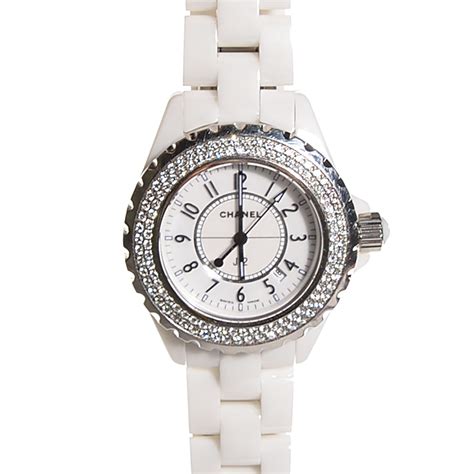 chanel mademoiselle watch j12|chanel j12 diamond bezel.